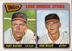 1965 Topps Baseball Cards      049      Rookie Stars-Curt Blefary RC-John Miller